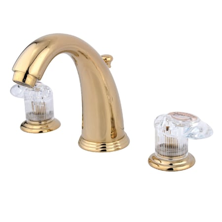 Kingston Brass KB982ALL 8 to 16" Widespread Bathroom Faucet, Polished Brass KB982ALL